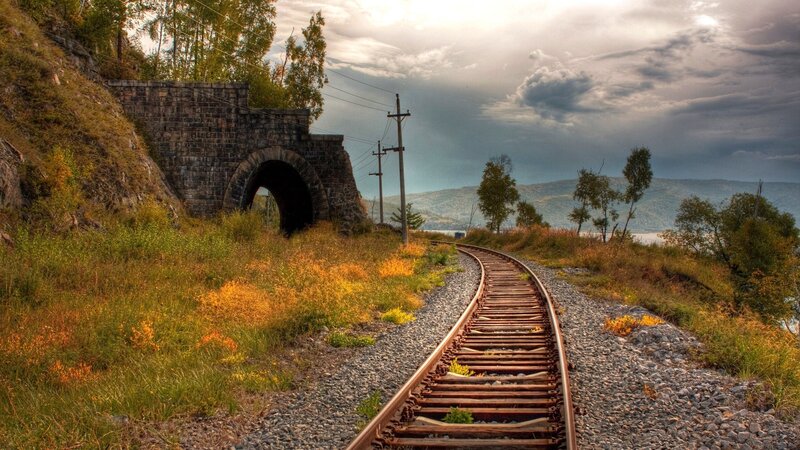 Railroad Track and Tunnel