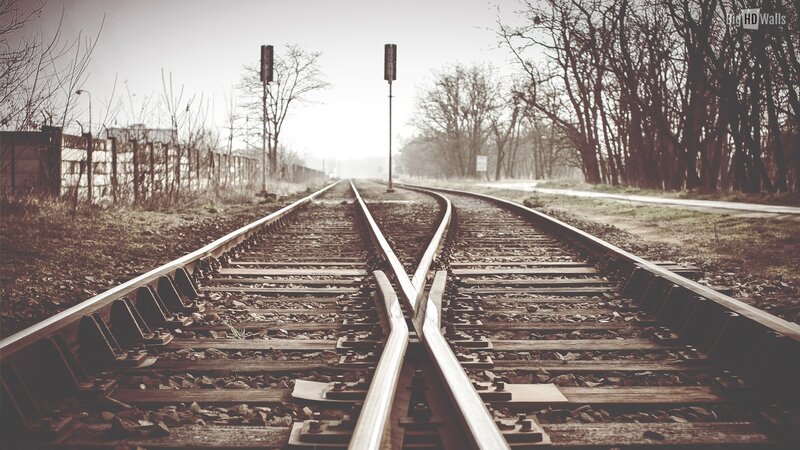 Railroad Tracks at Junction