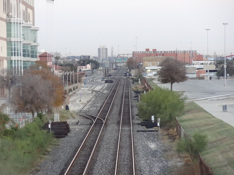 Railroad Tracks in City