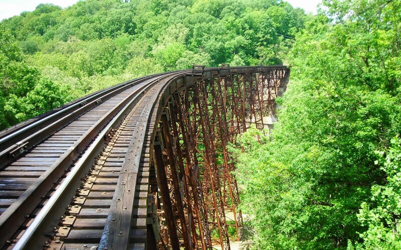 Railroad Trestle Bridge — Green