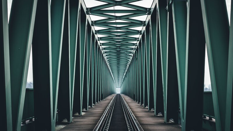 Railway Bridge Interior — Green