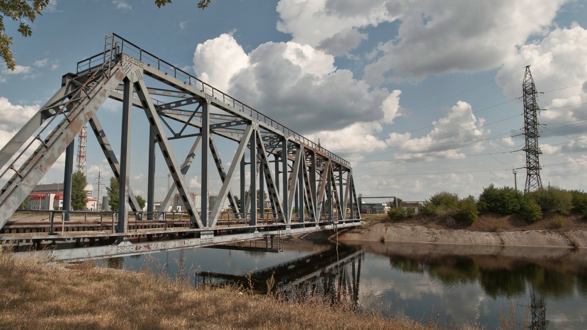 Railway bridge over river