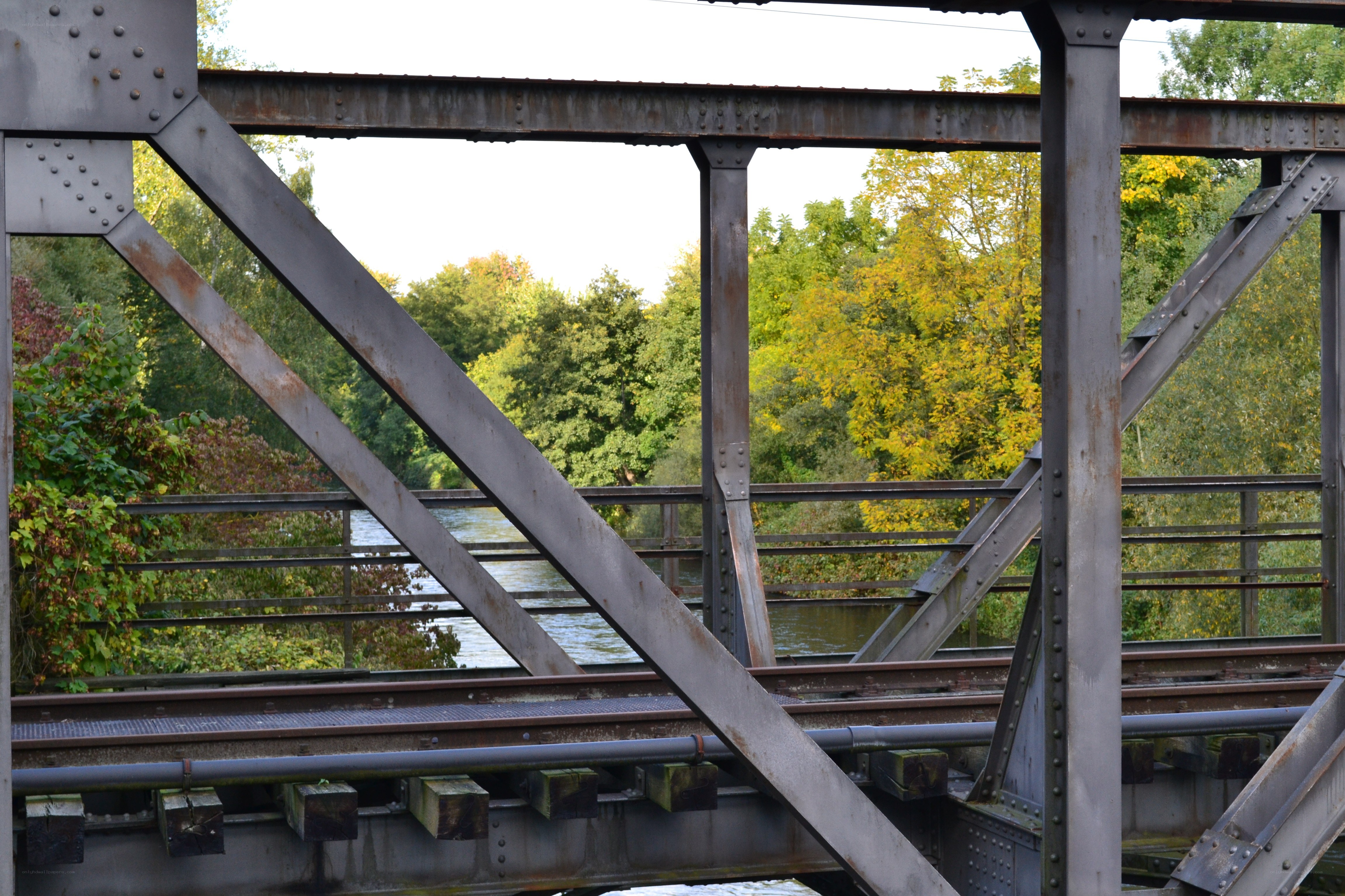 Railway bridge over river