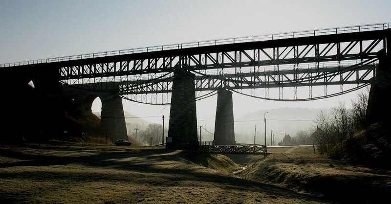 Railway Bridge Structure — Green