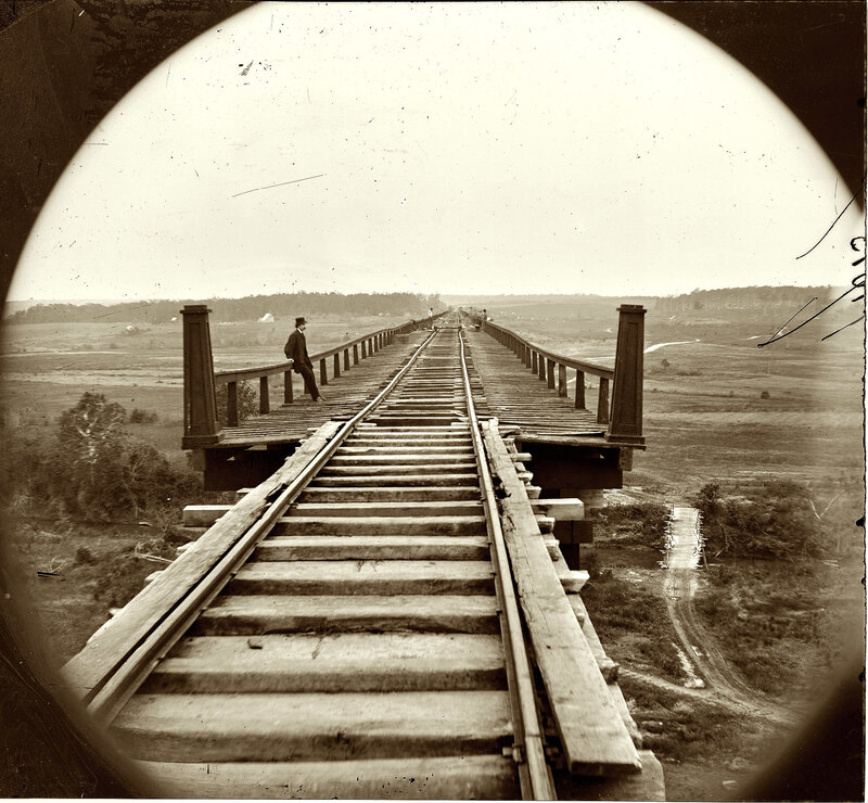 Railway bridge under construction