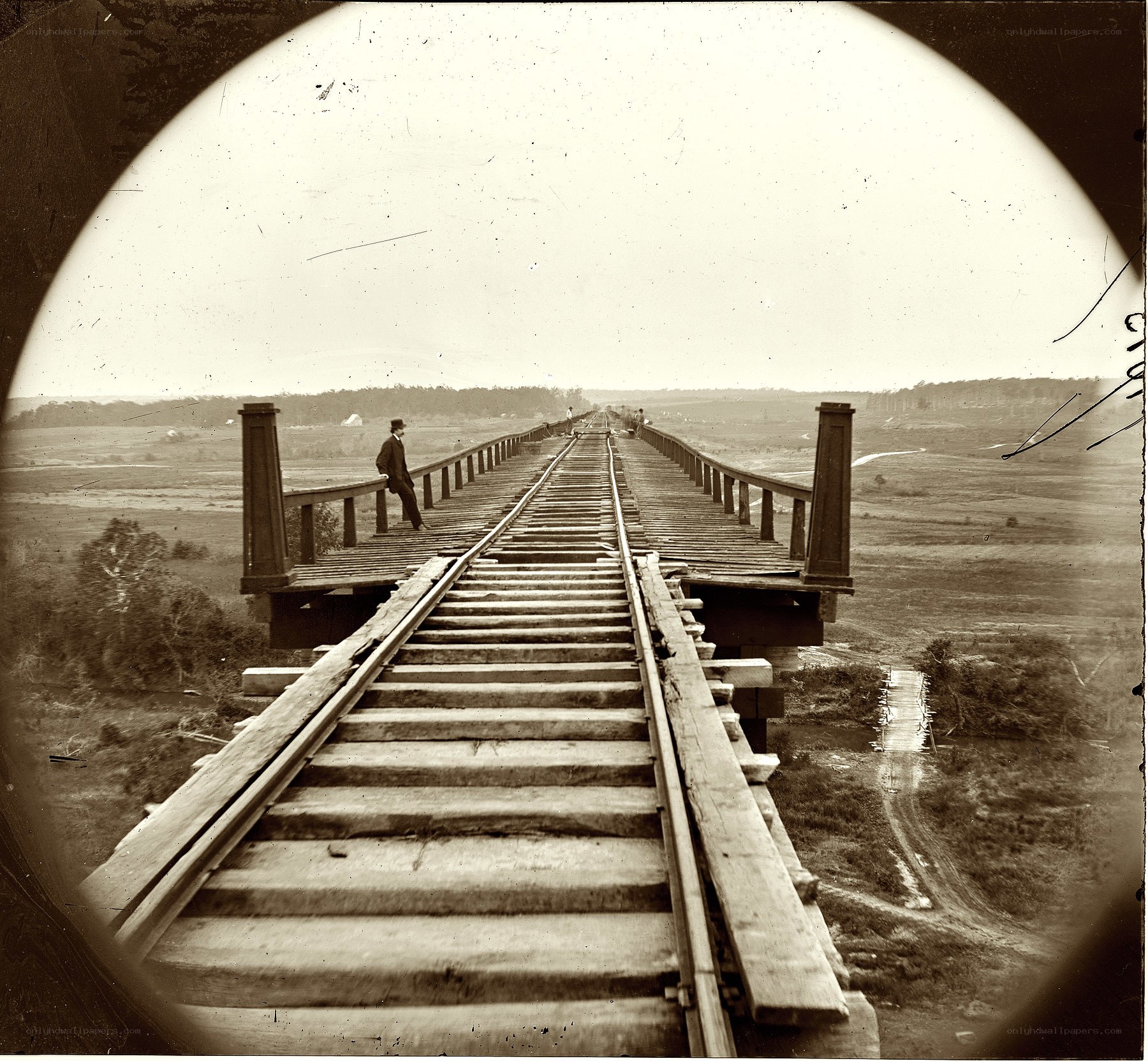 Railway bridge under construction
