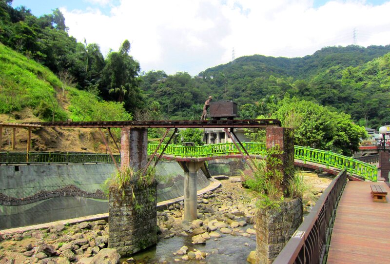Railway Bridge with Statue