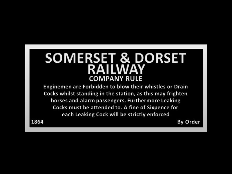 Railway Company Rule Sign