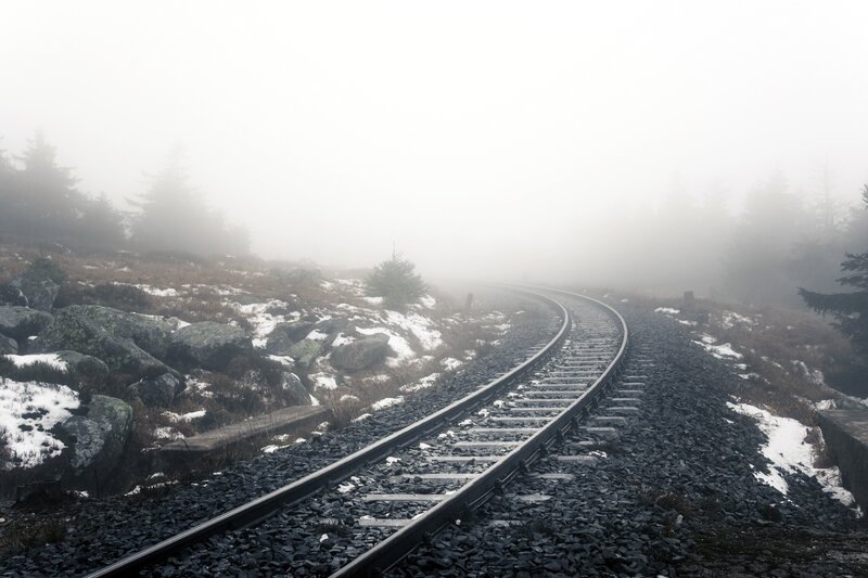 Railway Track in Fog