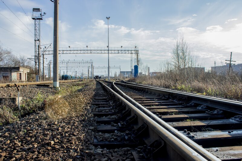Railway Tracks and Overhead Lines — Gray