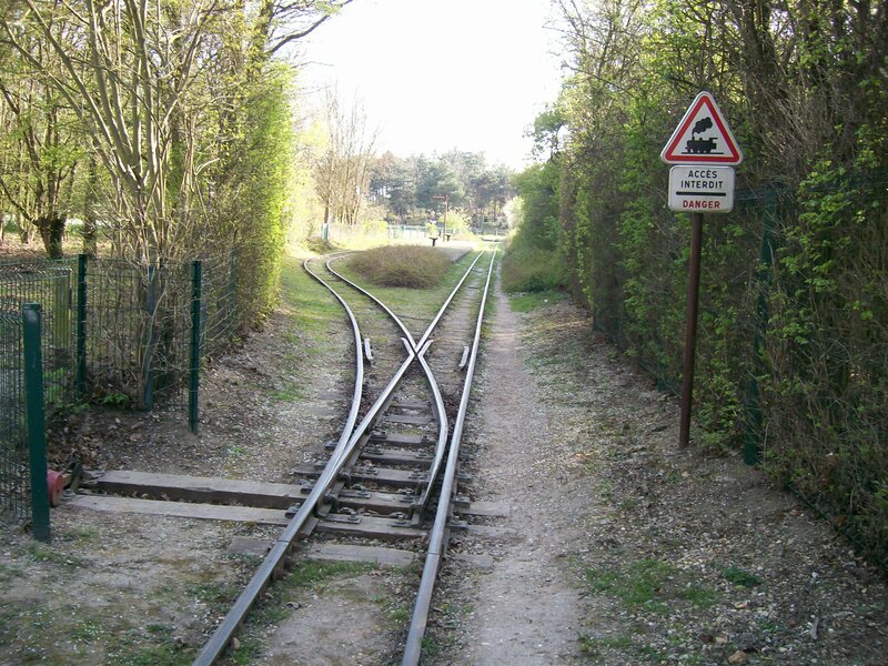 Railway Tracks and Sign