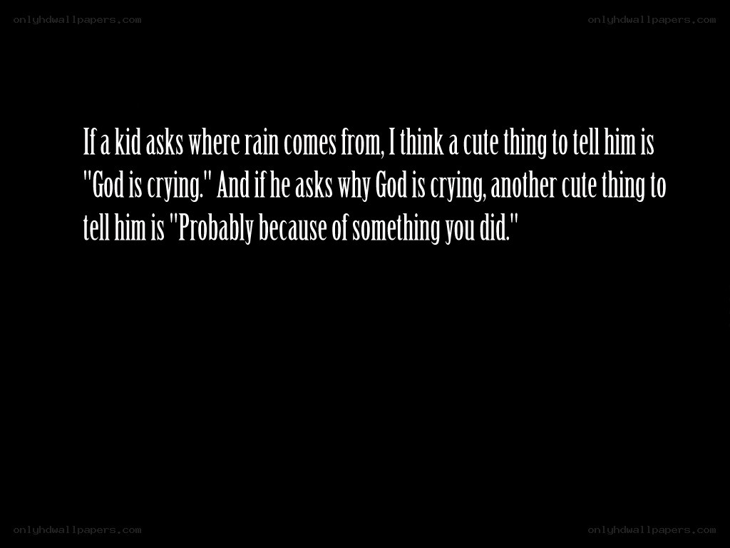 rain and god quote