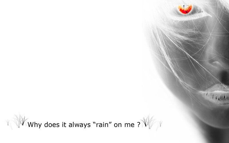 rain on me text image