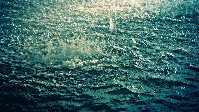 rain on water surface