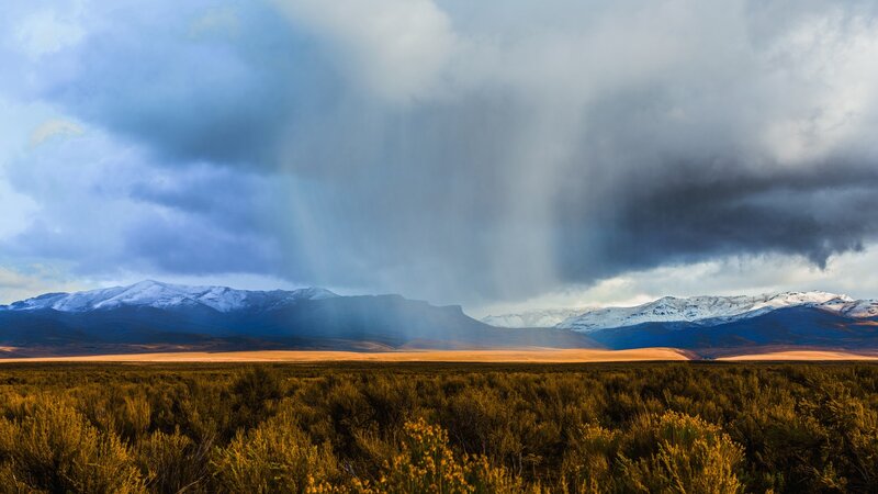 Rain over Mountain Range