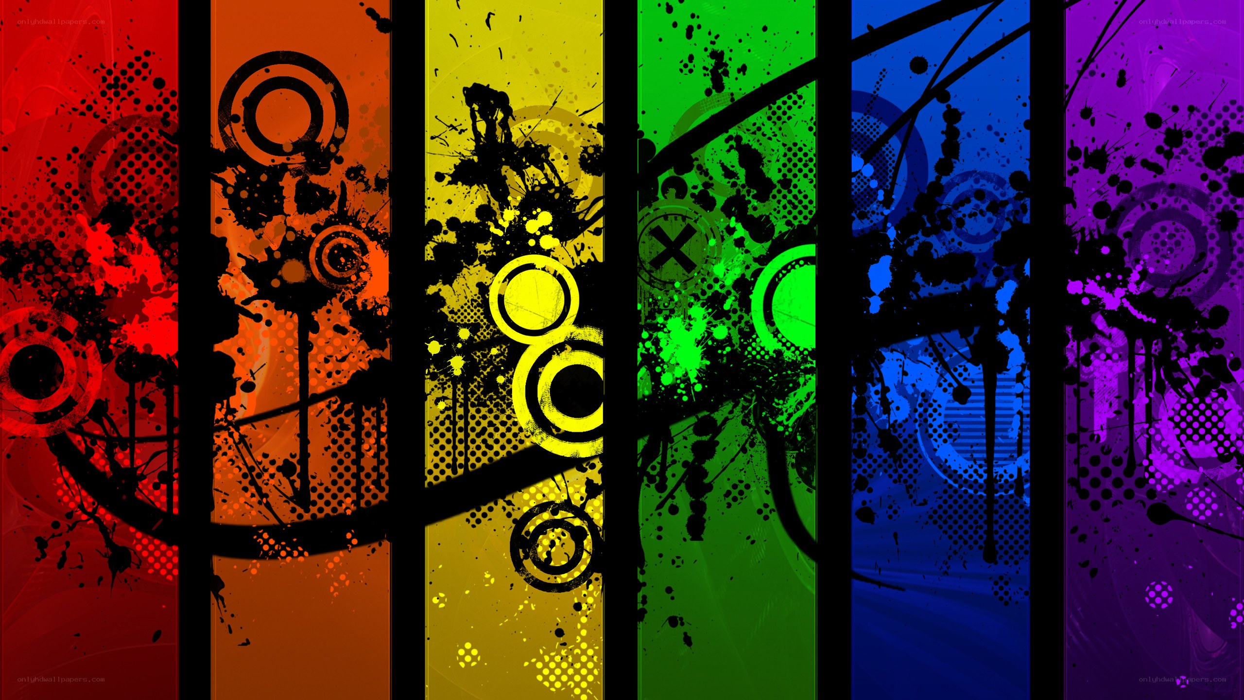 rainbow abstract art