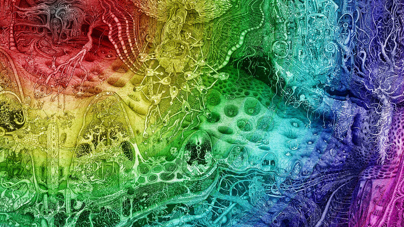 rainbow abstract fantasy art