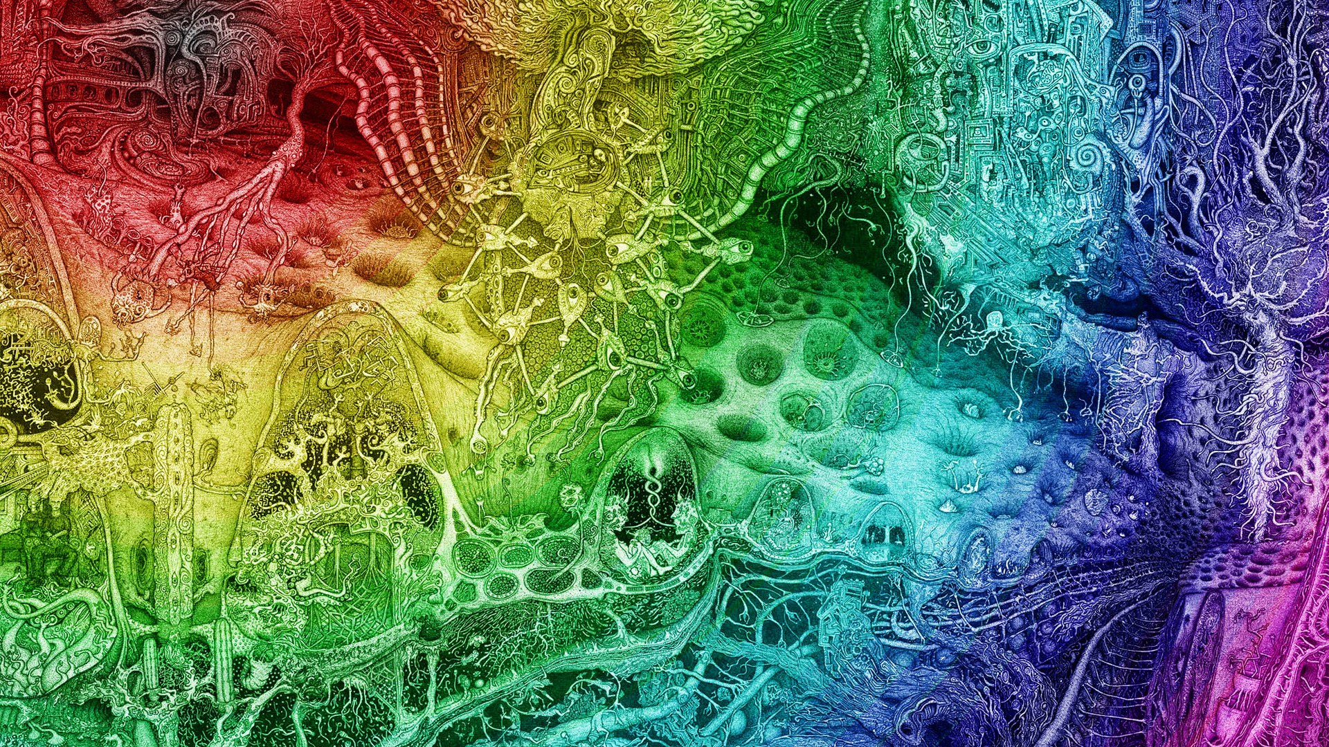 rainbow abstract fantasy art