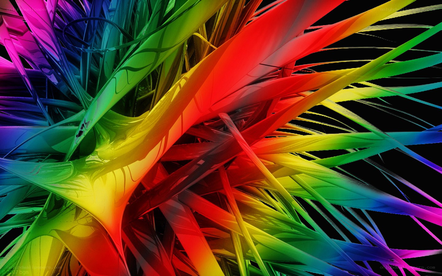 Rainbow abstract fractal design