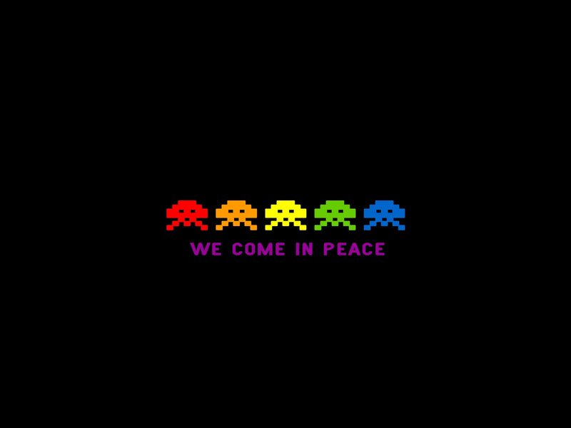 Rainbow Alien Invaders