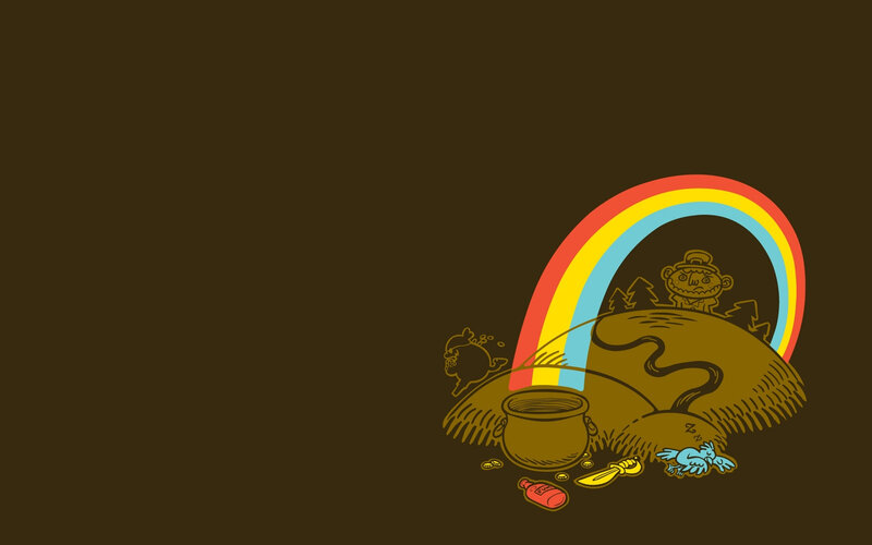 rainbow and pot of gold