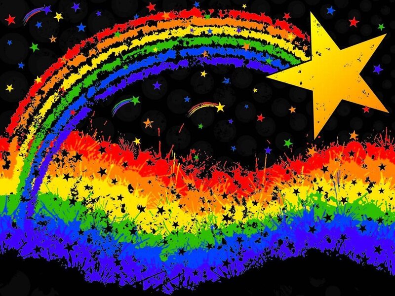 Rainbow and Stars