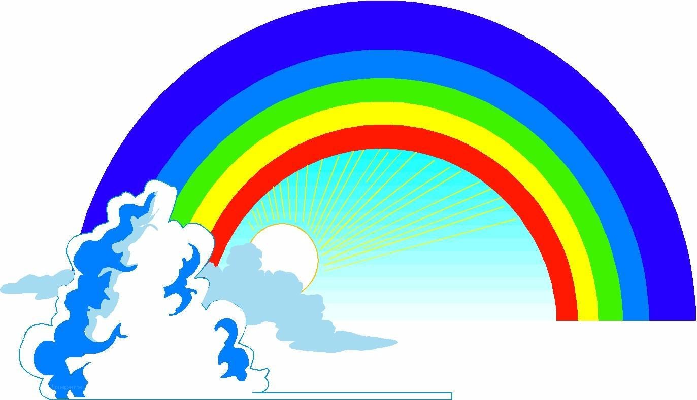 rainbow and sun illustration
