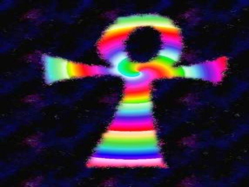 rainbow ankh symbol