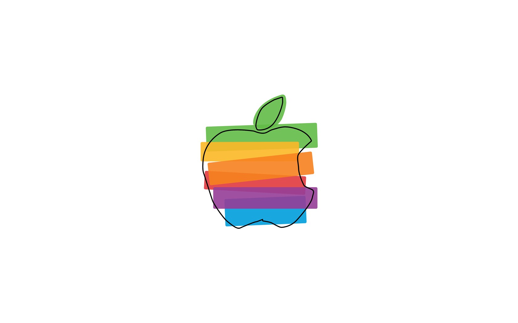 Rainbow Apple logo