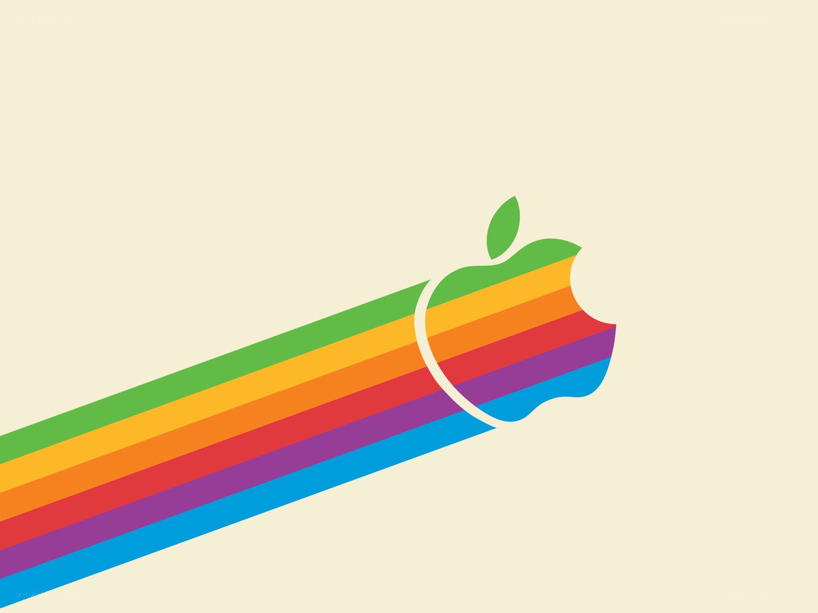 Rainbow Apple logo