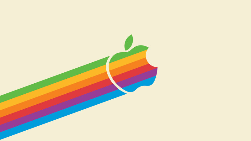 Rainbow Apple logo