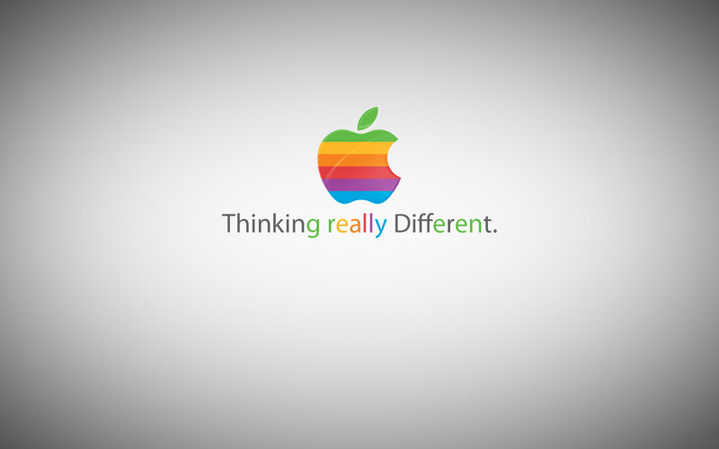 Rainbow Apple logo