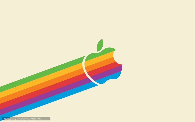 Rainbow Apple logo