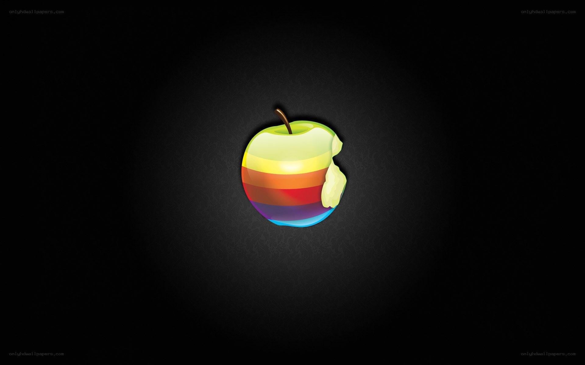 Rainbow apple logo