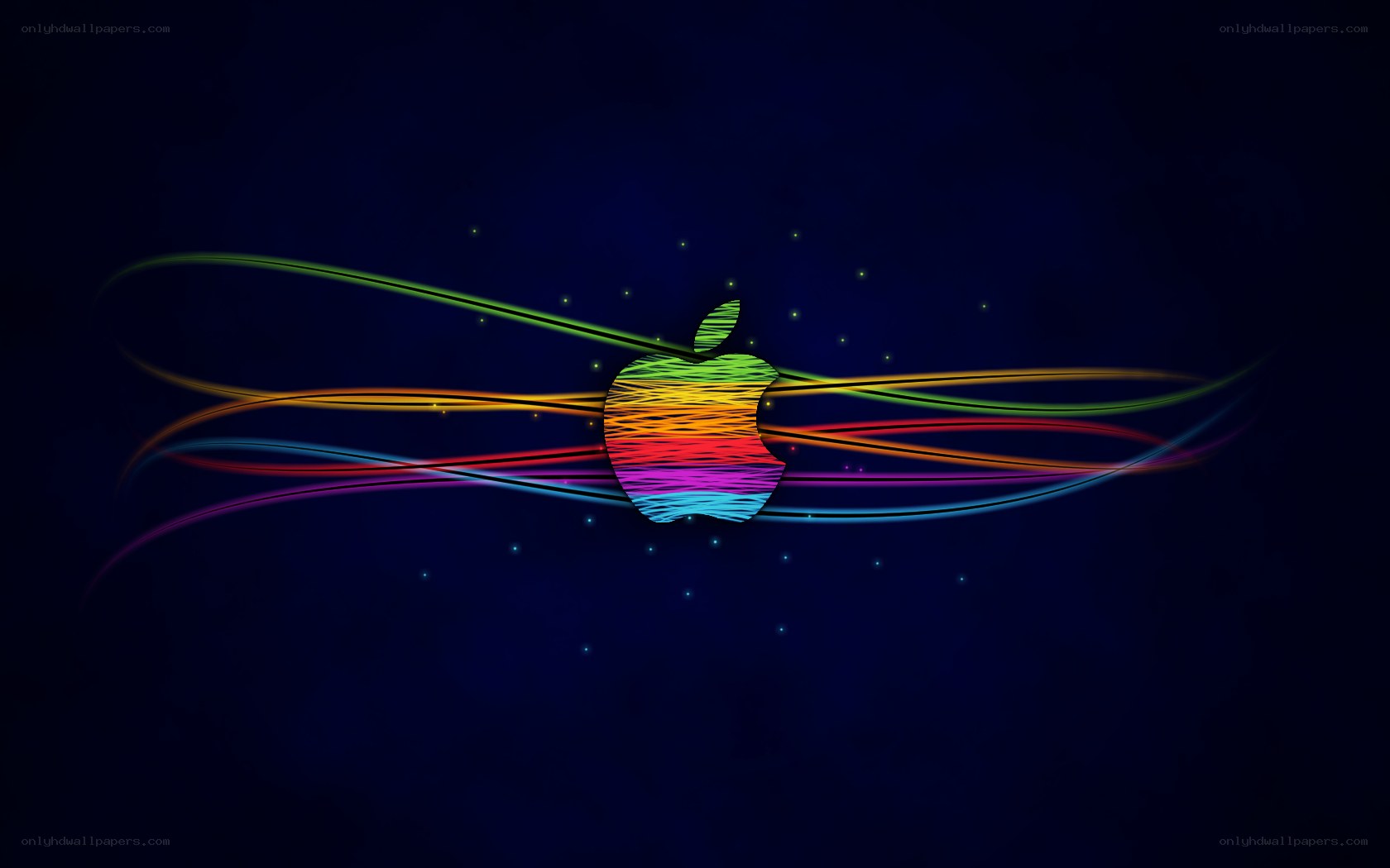 rainbow apple logo design