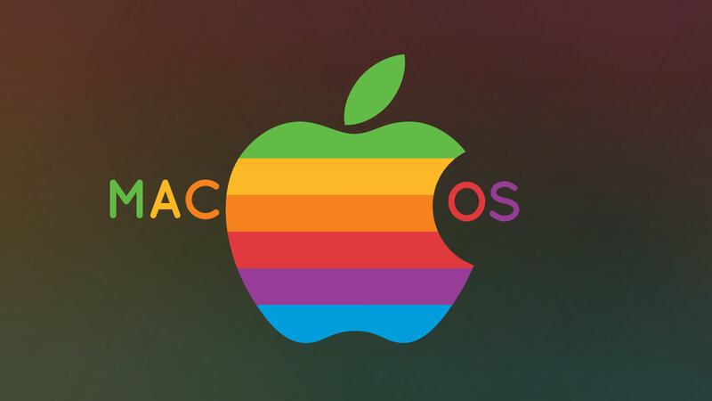 Rainbow Apple logo for macOS