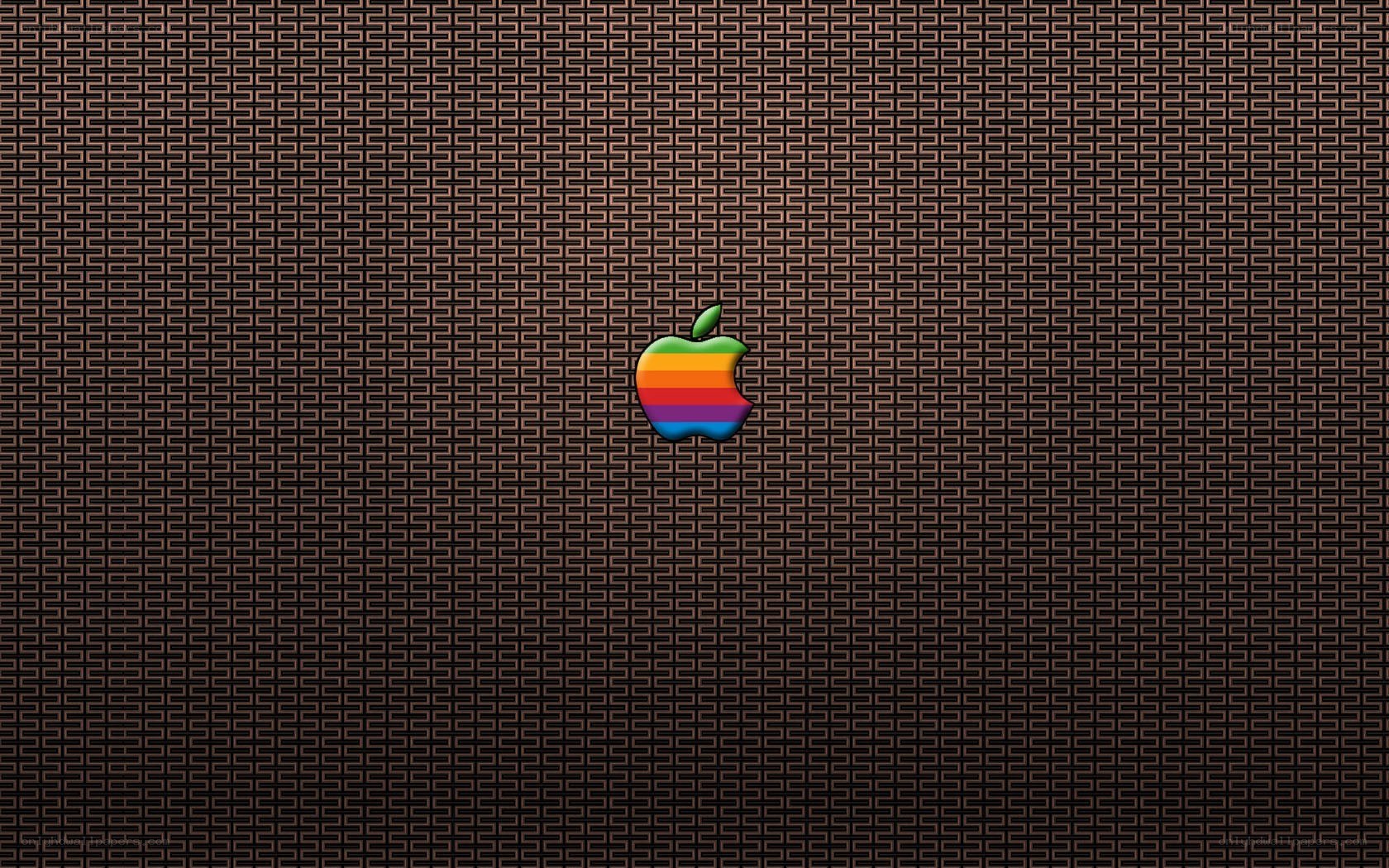 Rainbow Apple logo on dark background