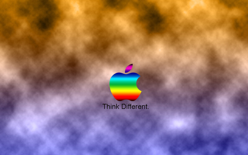 Rainbow Apple Logo — Purple