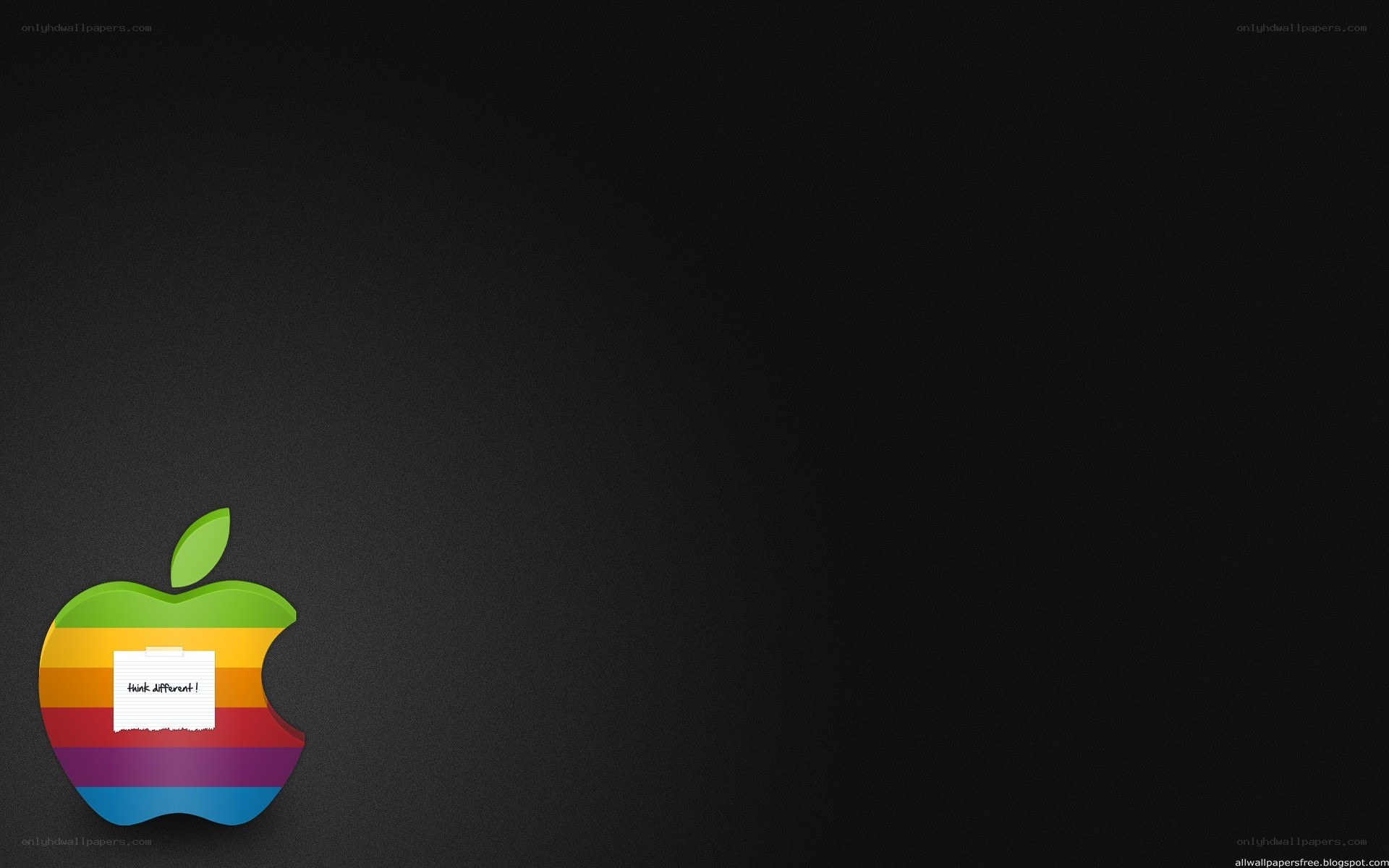 Rainbow Apple logo wallpaper