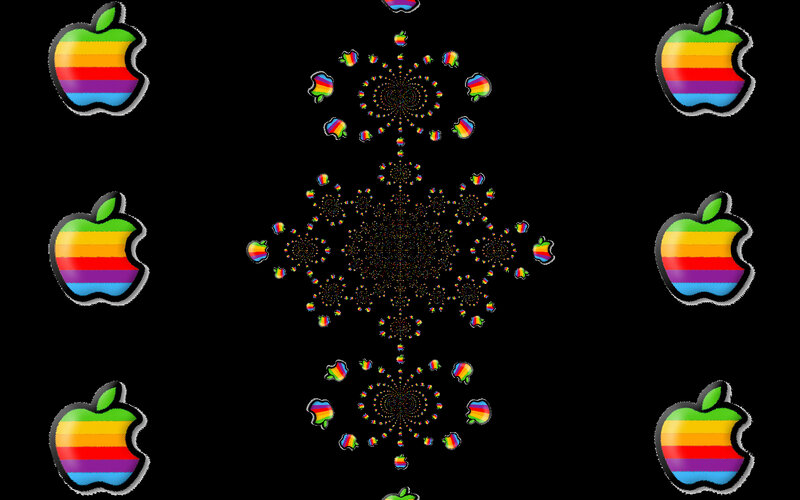 Rainbow Apple Logos