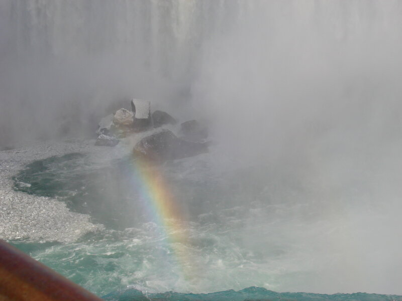 Rainbow at Waterfall