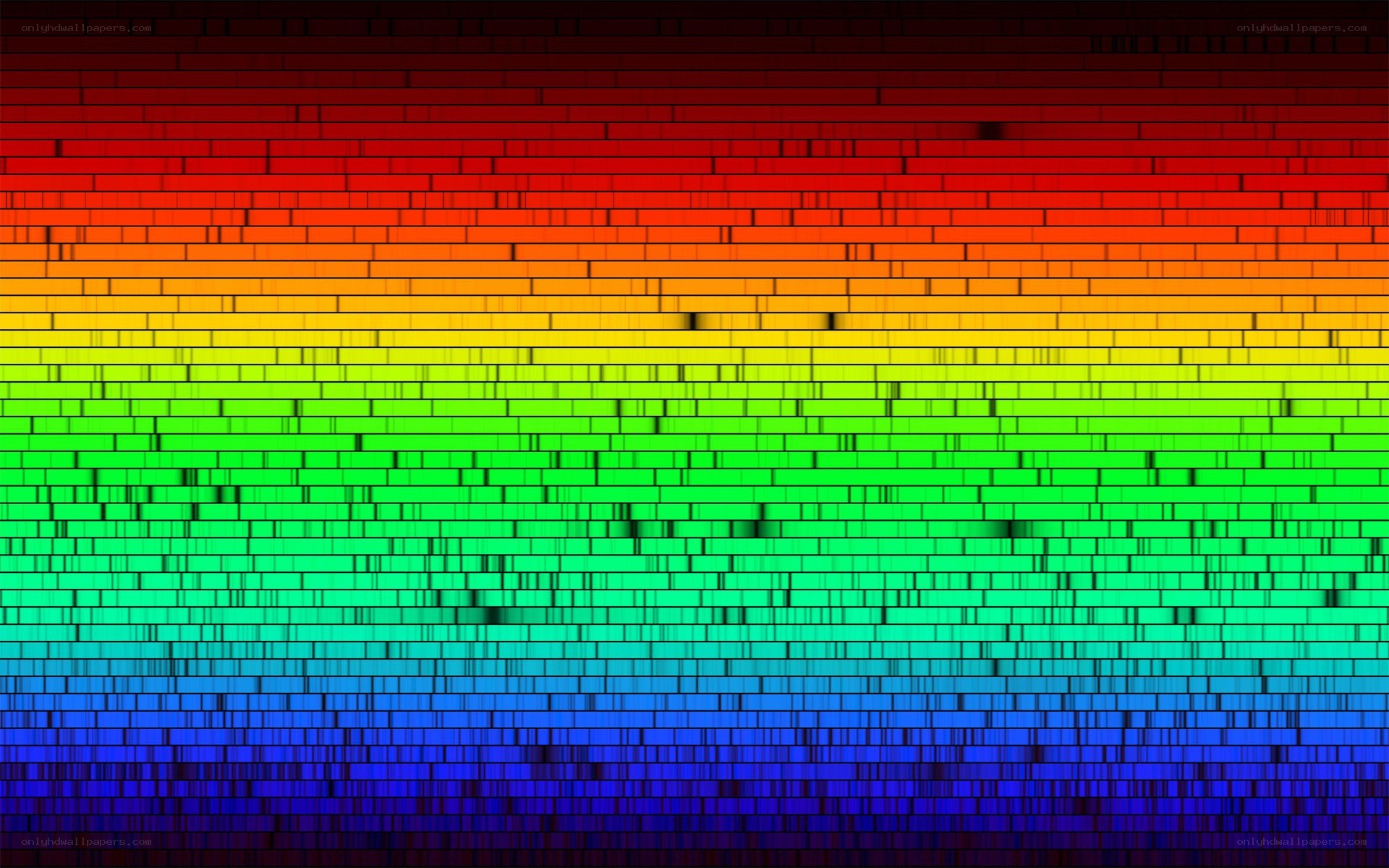 rainbow brick pattern