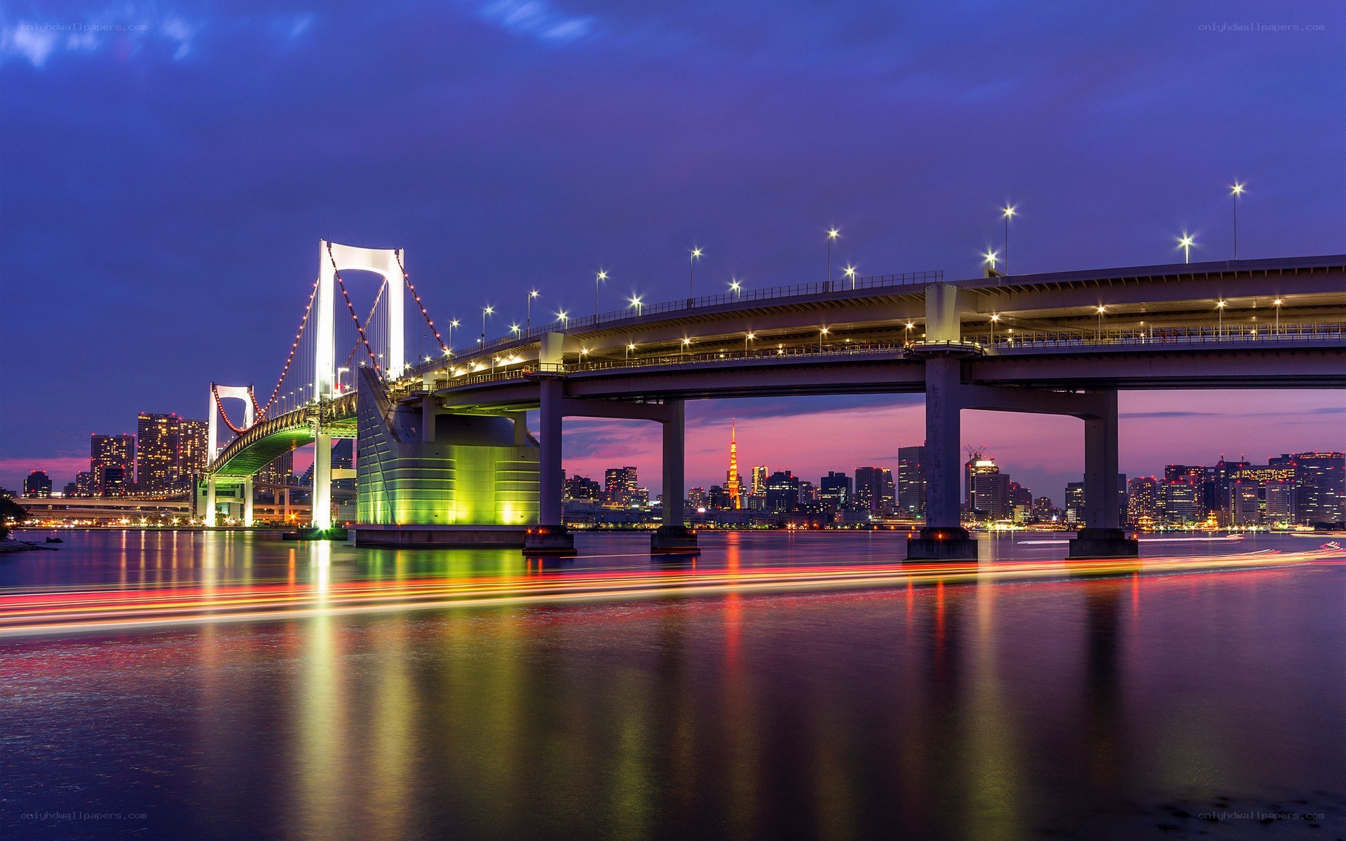 Rainbow Bridge at dusk