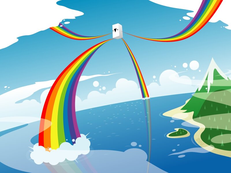 rainbow bridge to sky
