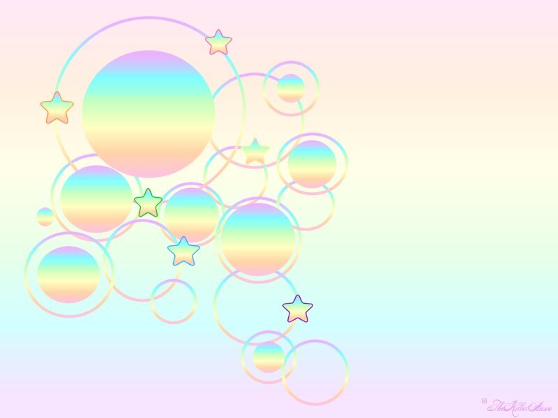Rainbow Bubbles and Stars