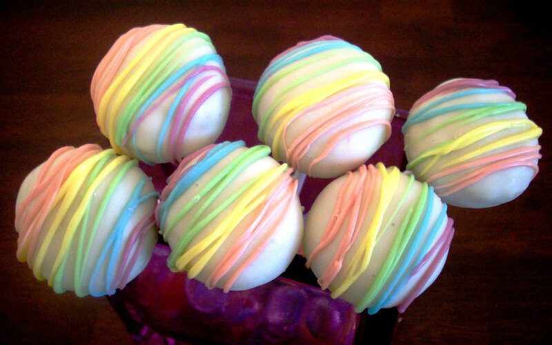 Rainbow Cake Pops