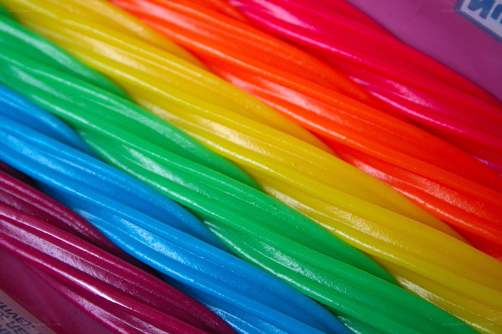 Rainbow candy sticks