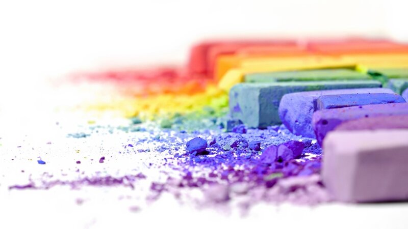 Rainbow Chalk Sticks