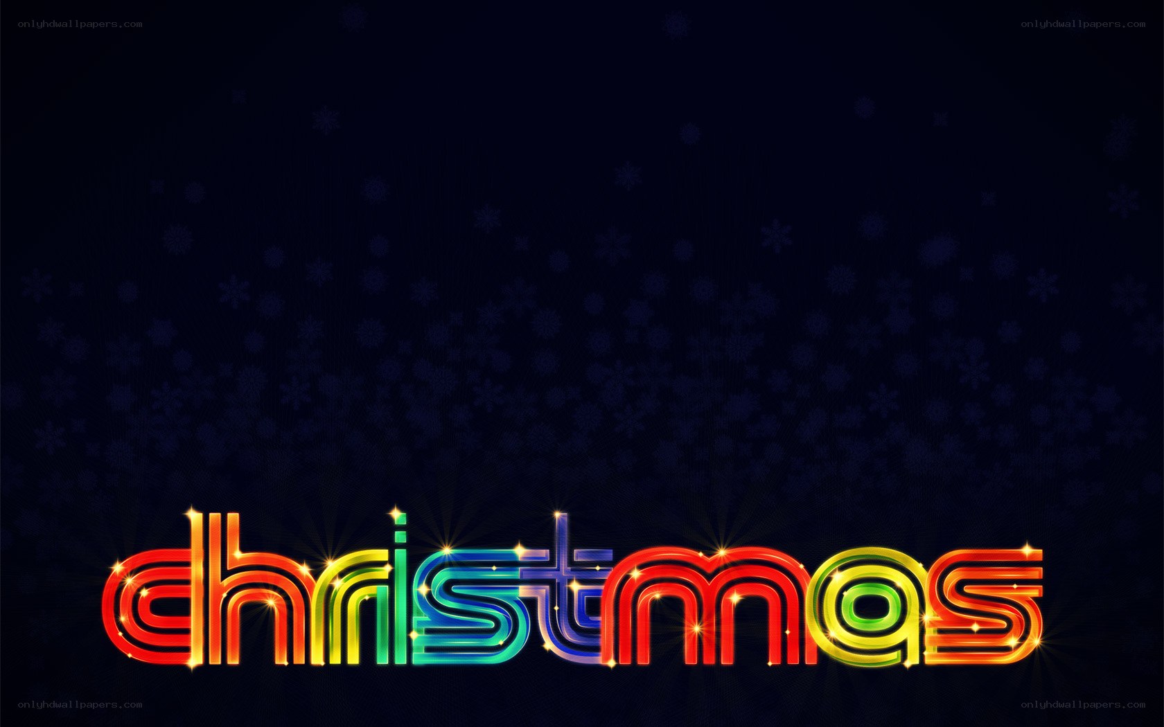 rainbow christmas text
