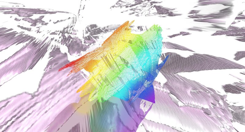 Rainbow-colored 3d Model